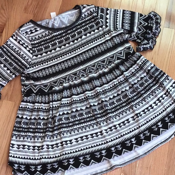 2X Babydoll Hi Lo Tunic NWT - Picture 2 of 8